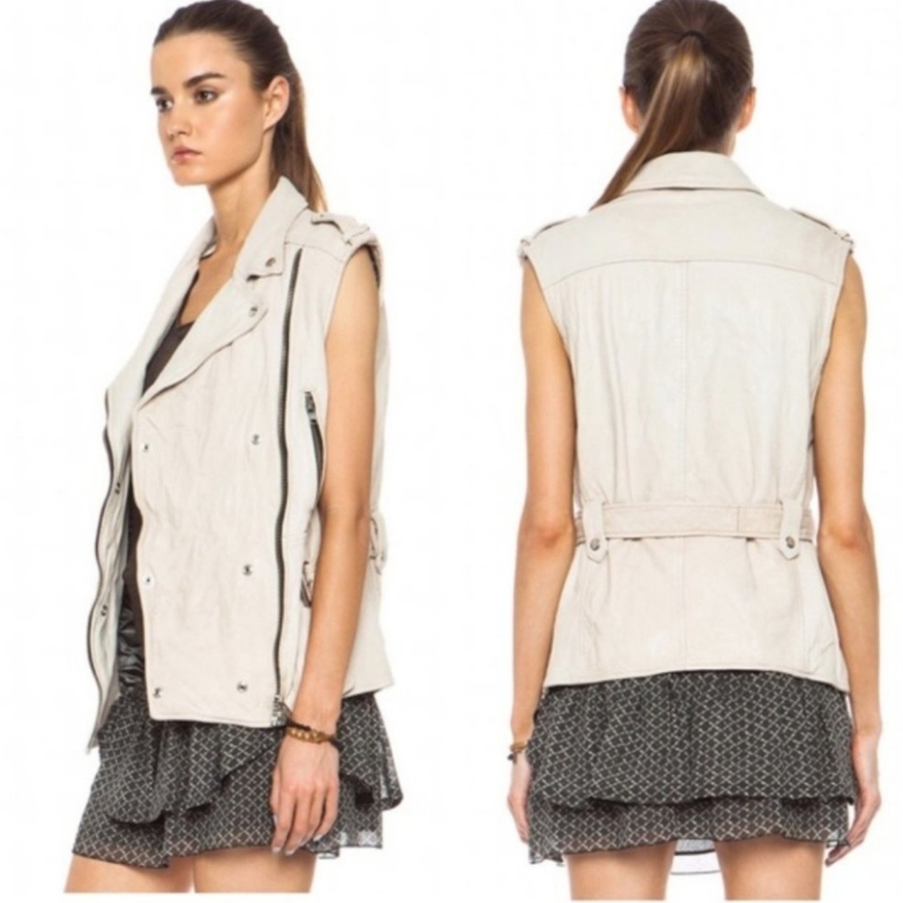 Isabel Marant Lambskin Leather Vest